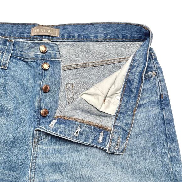 Point Sur | Women | Pasadena Selvedge Distressed Tapered Slim Fit Jeans | 32 - Picture 9 of 15